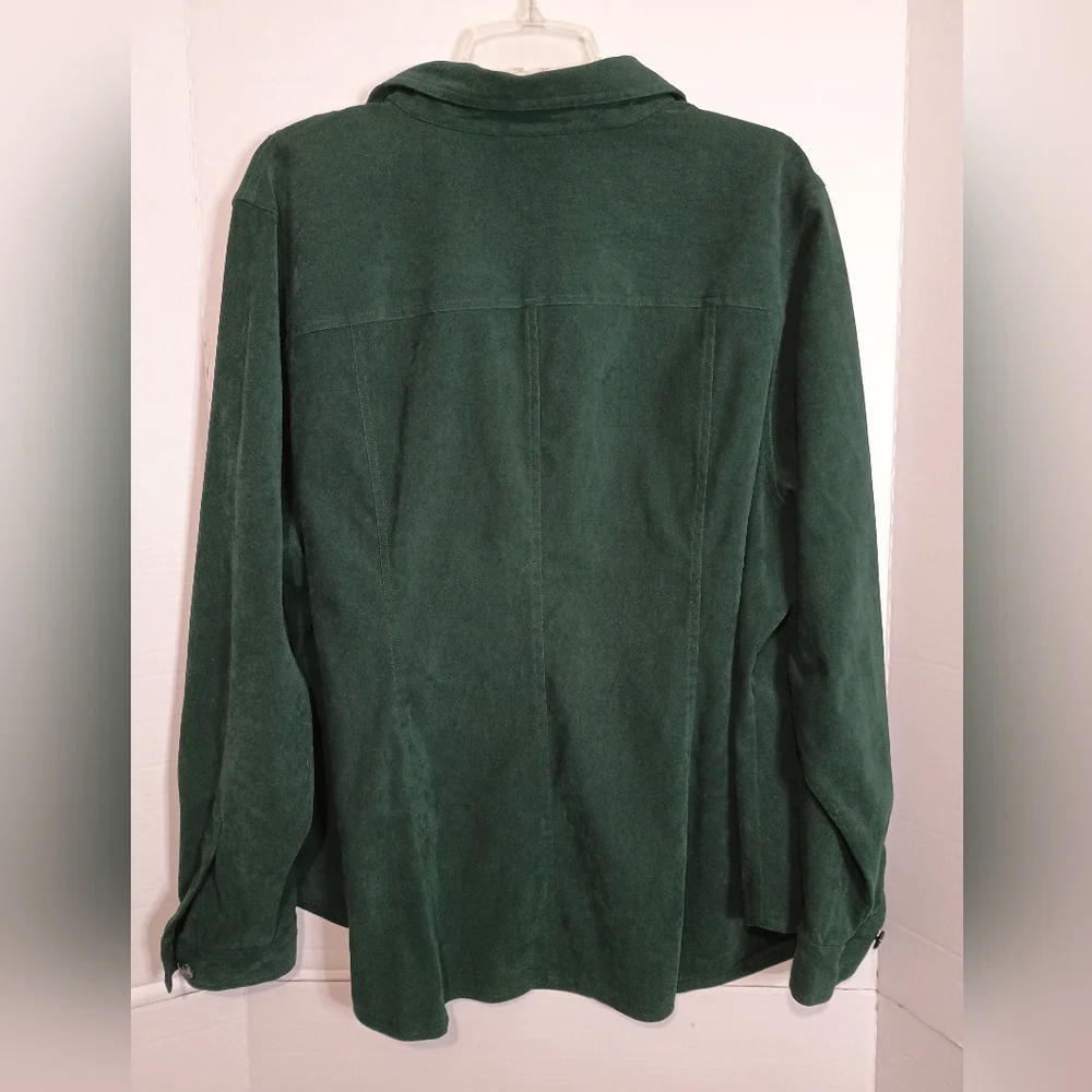 Venezia Green Button-Up Shirt Women's Size 22/24 - Picture 2 of 3